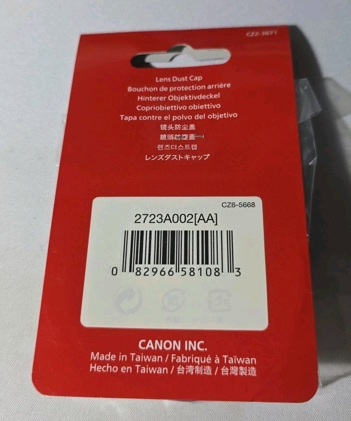 New Canon Lens Dust Cap E EF Lens