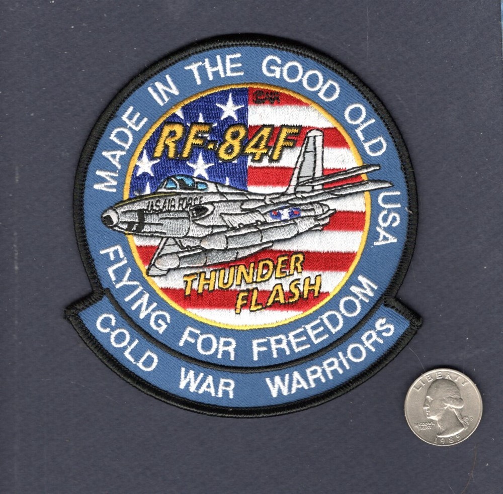 RF-84F F-84 THUNDERFLASH USAF ANG Republic TRS Reconnaissance Squadron Patch