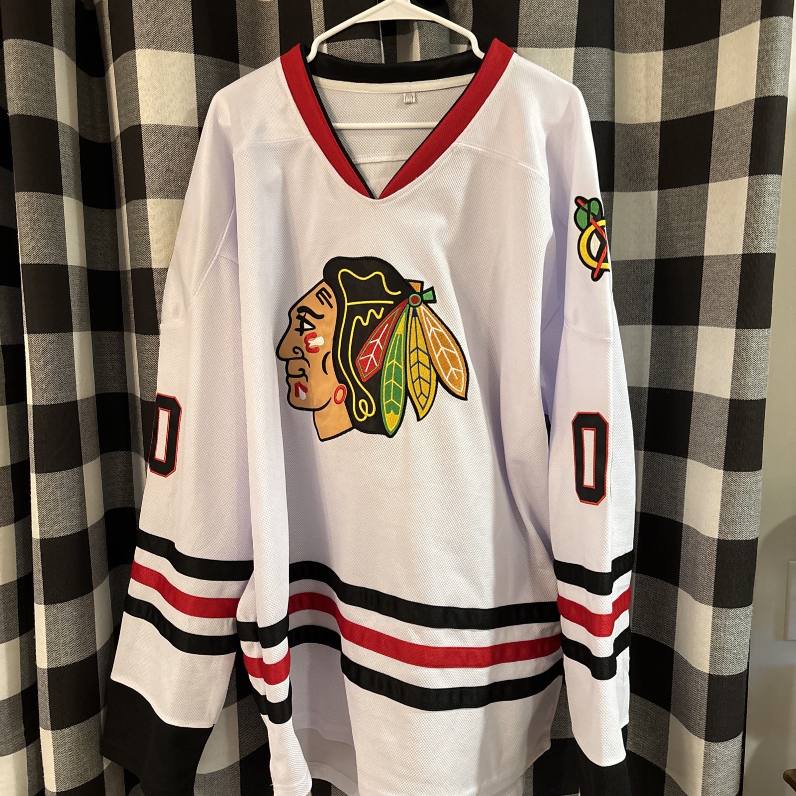 Chicago Blackhawks Jersey Mens XXXL, Clark Griswold Christmas Vacation Hockey 00