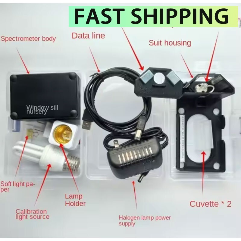 340-1050nm Spectrometer Experiment Set DIY f/ Windows System