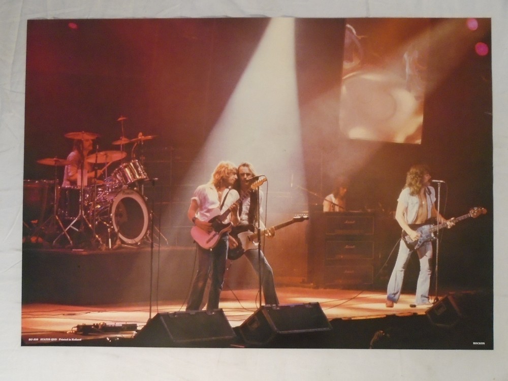 Status Quo 1982 Poster Rock On Holland