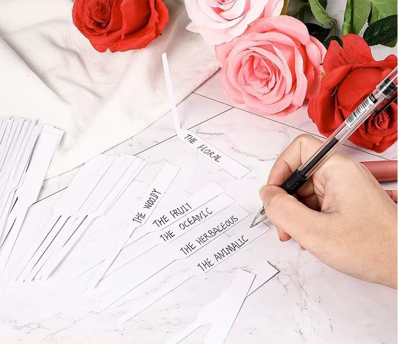QISLOA 200 PCS Perfume Test Strips Disposable White Tester Strips...