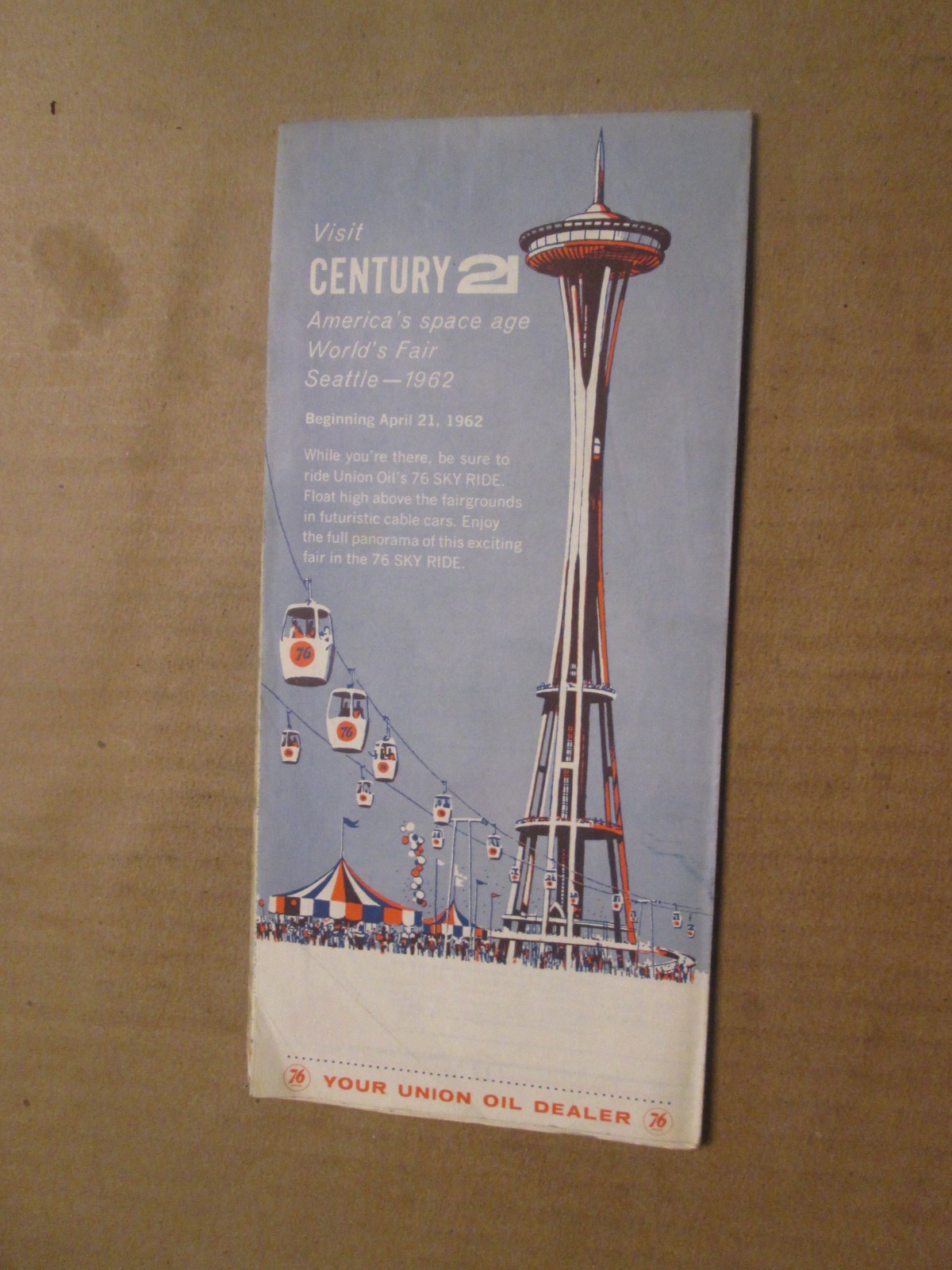 Union 76 Road Map of Washington and Oregon 1962