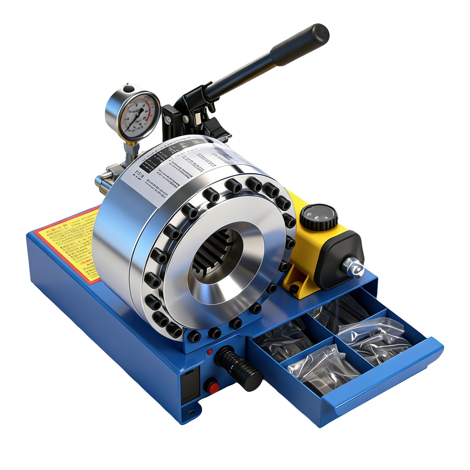 Hydraulic Hose Crimper Pipe Clamping Machine With 8 Sets Dies 10mm-30mm 5600KN