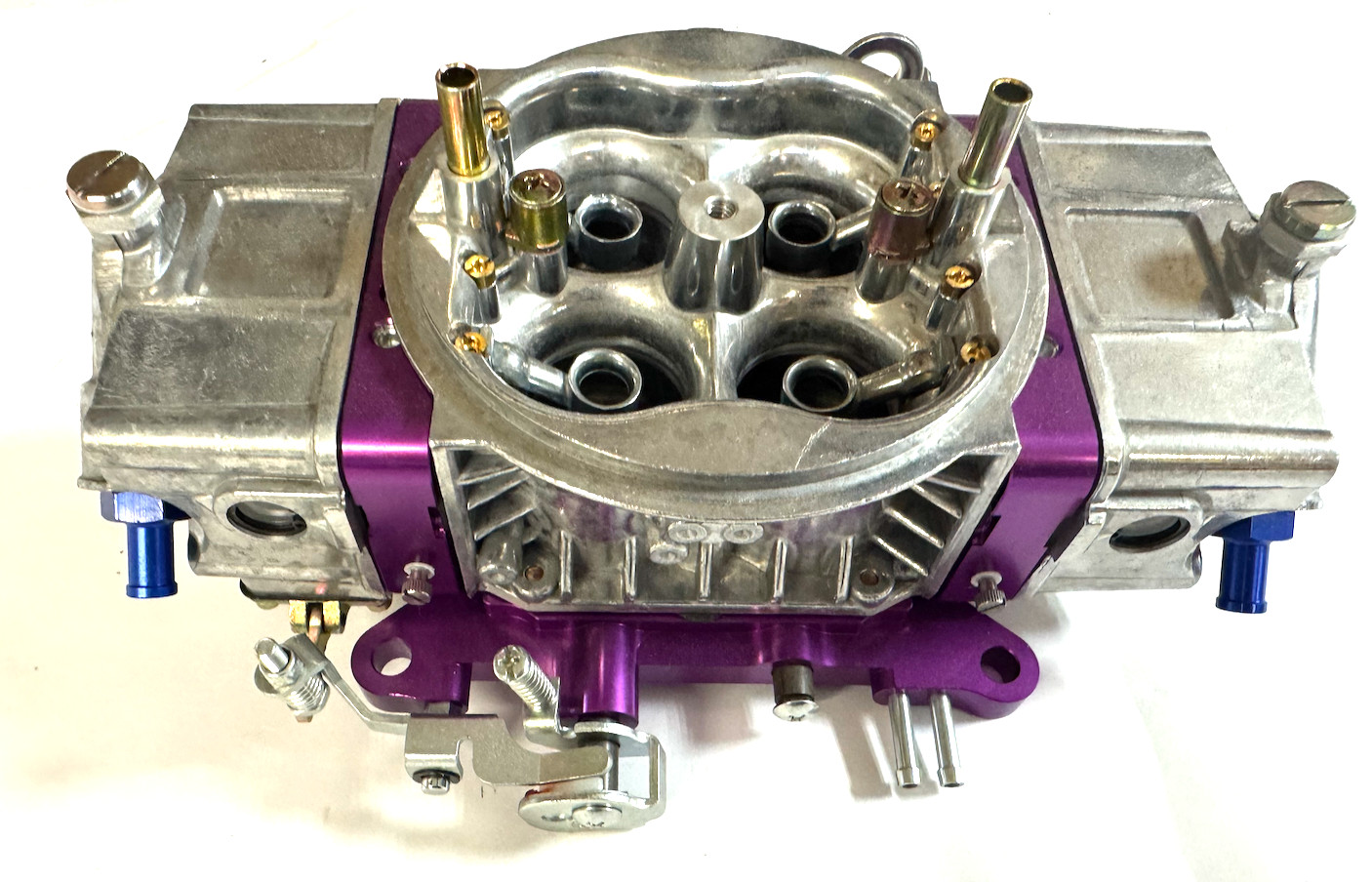 850 Carb Holley Style 850HP 4 Barrel Double Pump Pumper Carburetor PURPLE SATIN