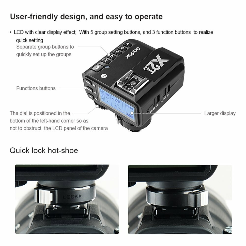 Godox X2T-C TTL HSS Wireless Flash Trigger Bluetooth Connection for Canon Camera