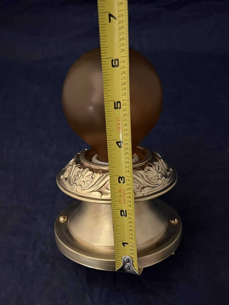 Wired Single Brass Flush Fixture Rewired 31L