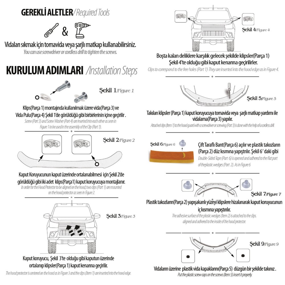 Hood Deflector Guard Fits Honda Civic 2012-2016 Bug Shield Bonnet Protector