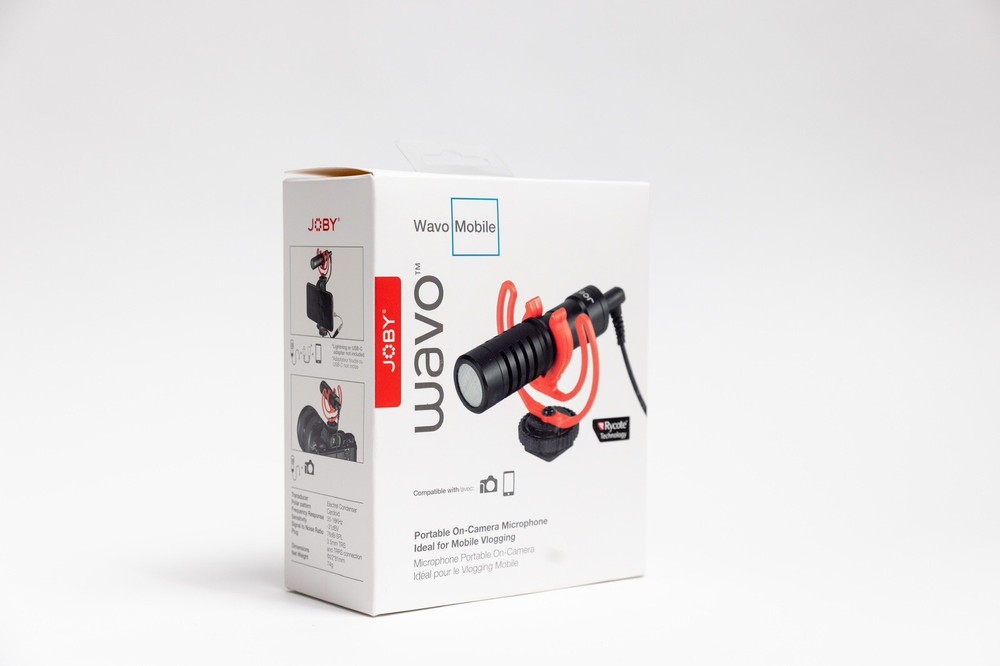 JOBY Wavo Mobile On-Camera Vlogging Compact Microphone