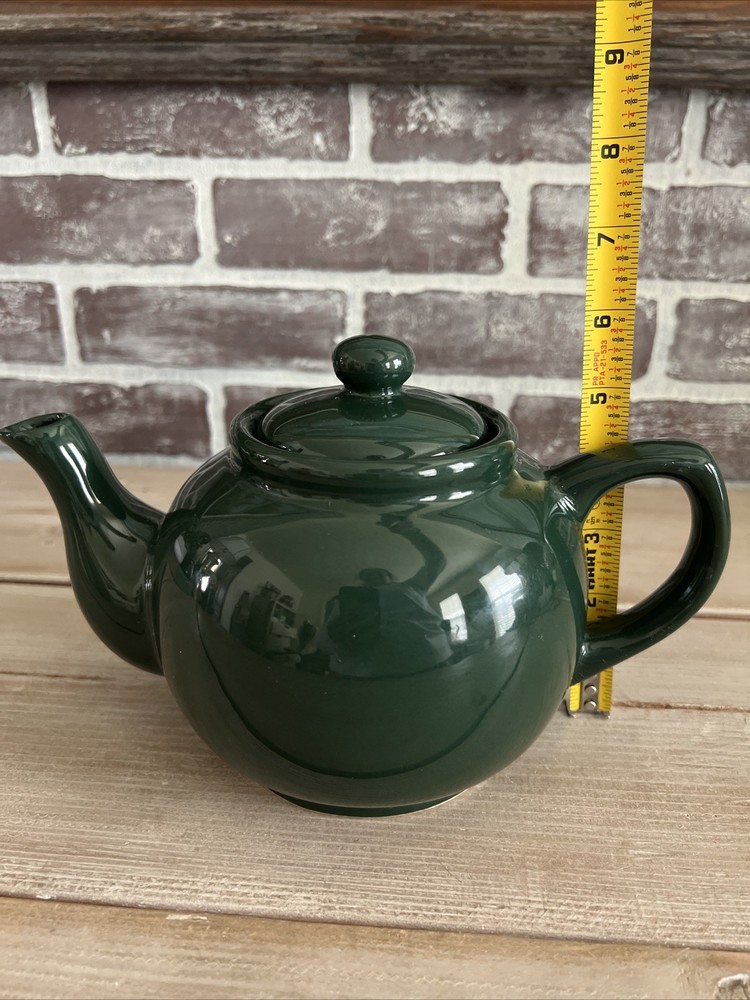 Crown Stoneware, Hunter Green Teapot