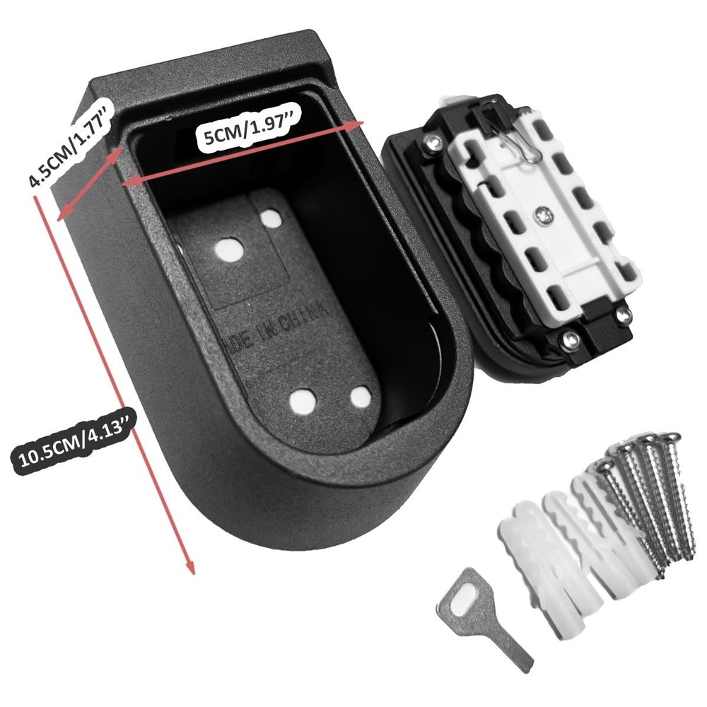 Key Lock Box for Outside Wall Mount Waterproof Spare Storage 10-digits
