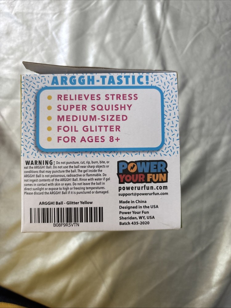 Arggh! Ball Glitter Yellow