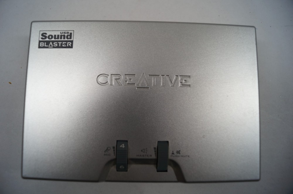 Creative Labs SB0490 USB 24-Bit Sound Blaster External Card Silver WORKING B321
