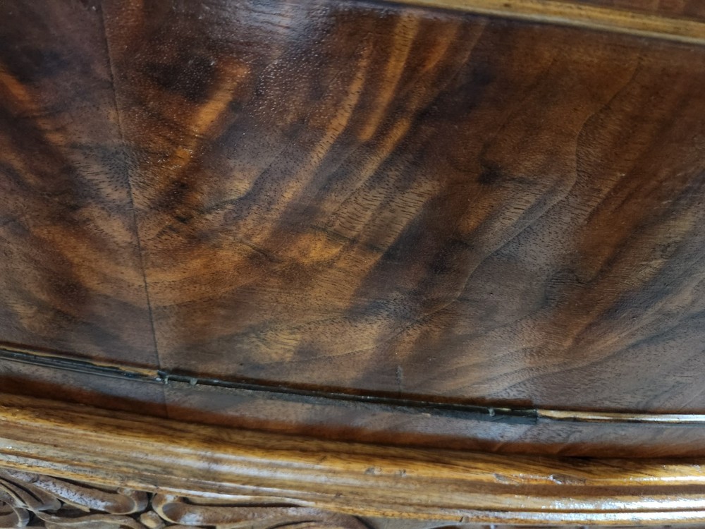 Edwardian Sideboard Buffet Mahogany Bow Front-Vintage