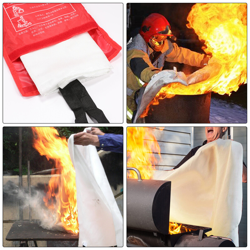 Large Fire Blanket Fireproof For Home Kitchen Office Caravan Emergency Safety