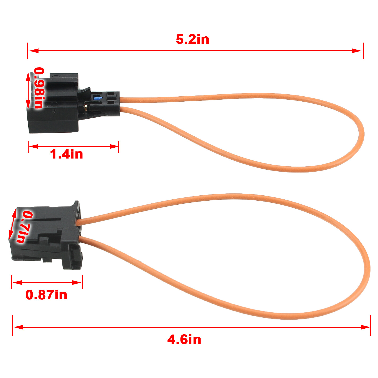 Fiber Optic Loop Bypass Adapter Kit For Radio Audio BMW VW Audi Mercedes Porsche