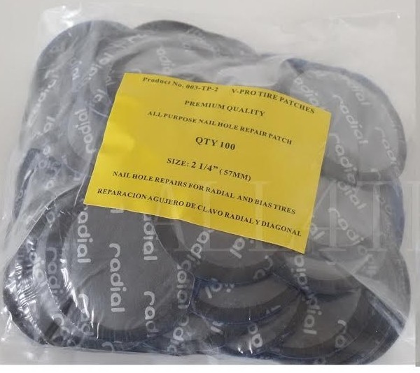 100 Pieces Radial Repair Round Tire Patch Medium 2.1/4" - 57 MM Superior Quality