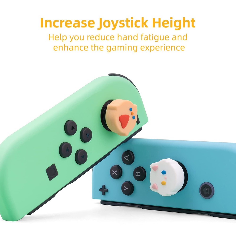 GeekShare Thumb Joystick Caps for Switch/OLED/Lite/PS5/Switch Pro/Xbox 4PCS