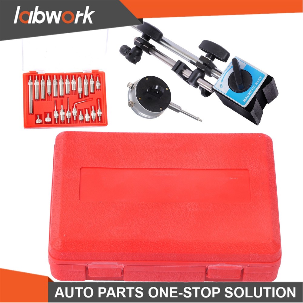 Labwork 1" Dial Indicator, Magnetic Base & 22 Point Precision Inspection Set