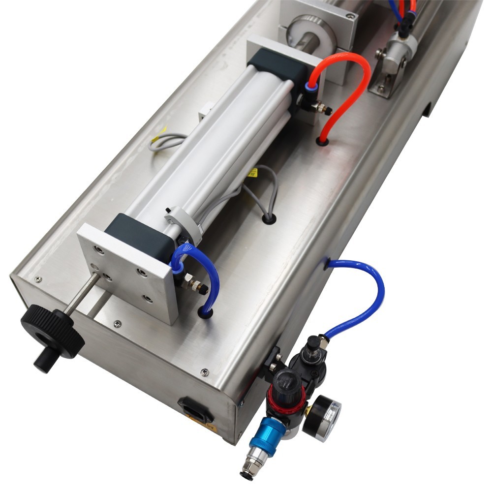 Pneumatic Paste Liquid Heating Stirring Filling Machine Single Nozzle 10-100ml