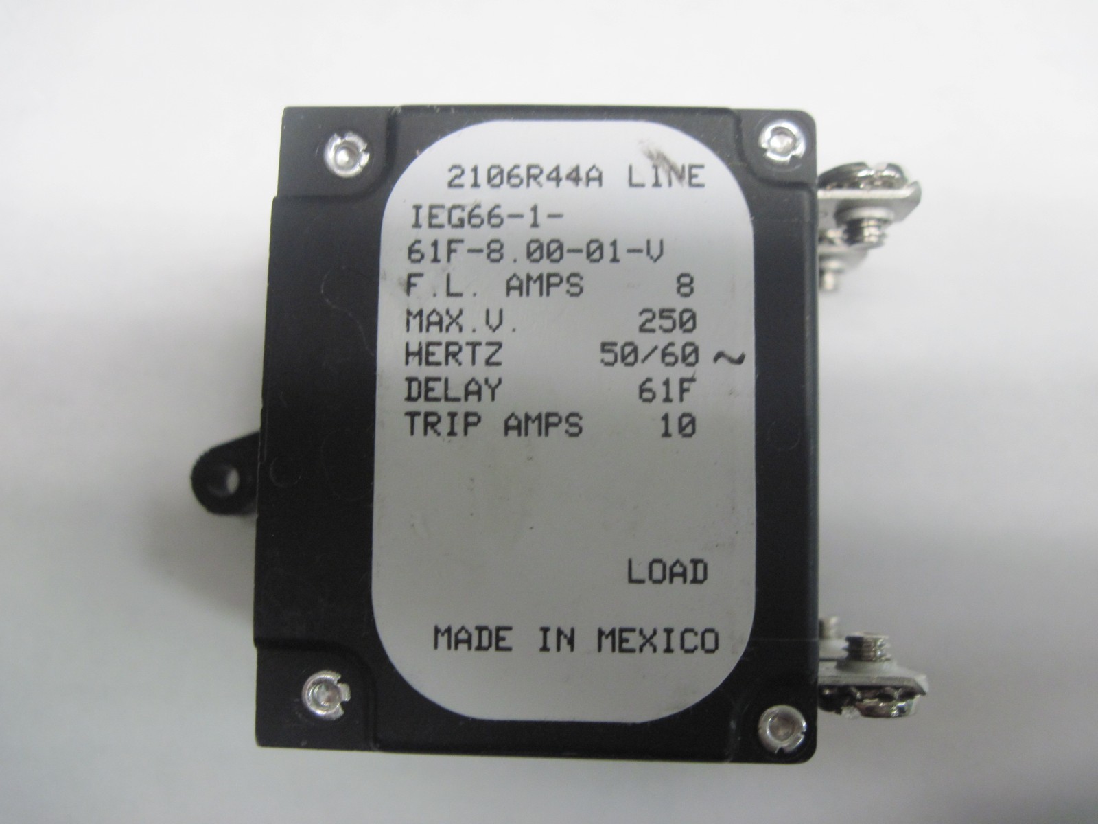 IEG66-1-61F-8.00-01-V  AIRPAX