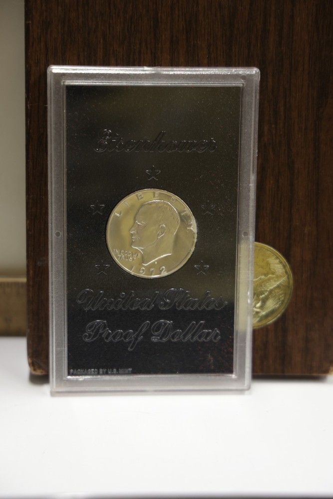 1972-S Silver Eisenhower Dollar Proof in Govt. Brown Box...