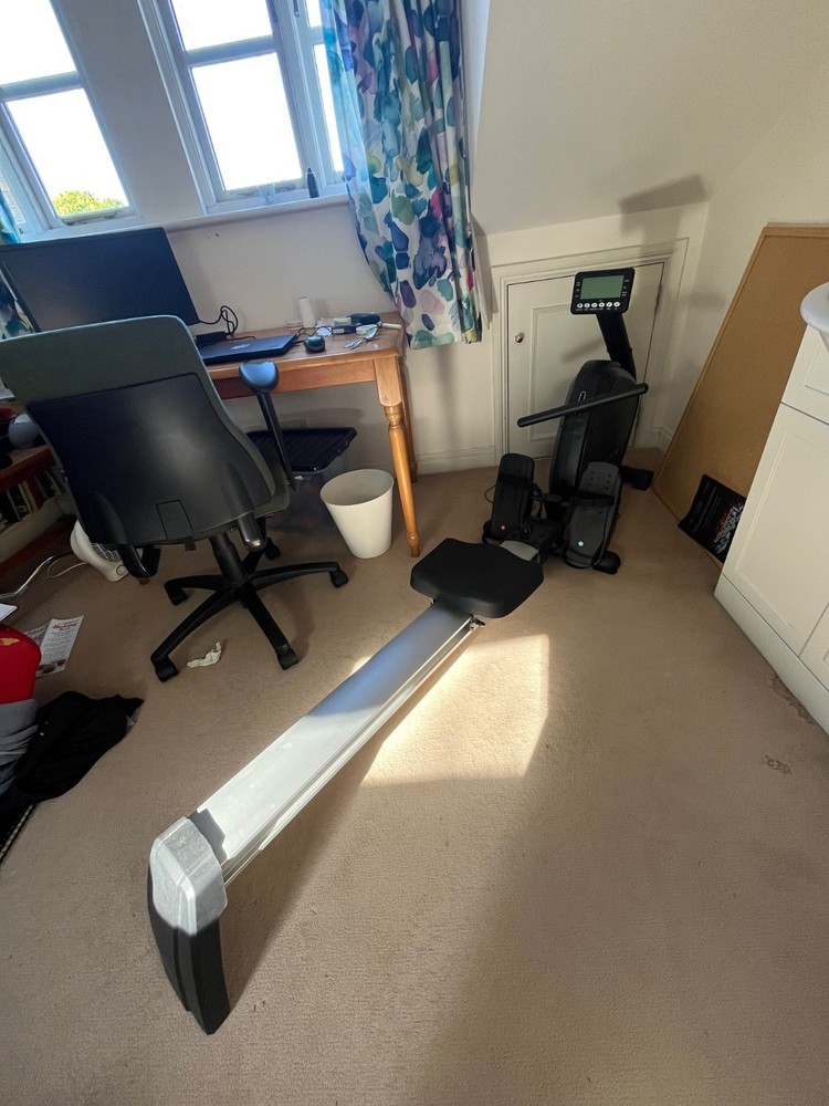 Foldable BodyMax RM60 rowing machine used