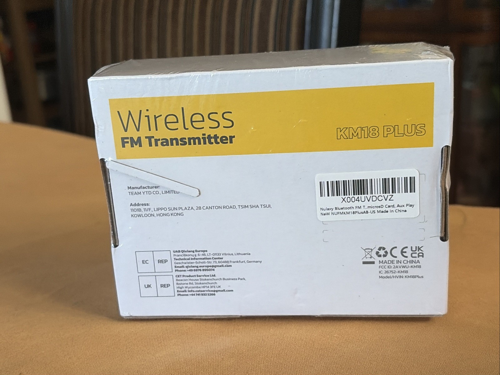 Nulaxy KM18 Wireless In-Car Bluetooth FM Transmitter w/ USB Port - Black