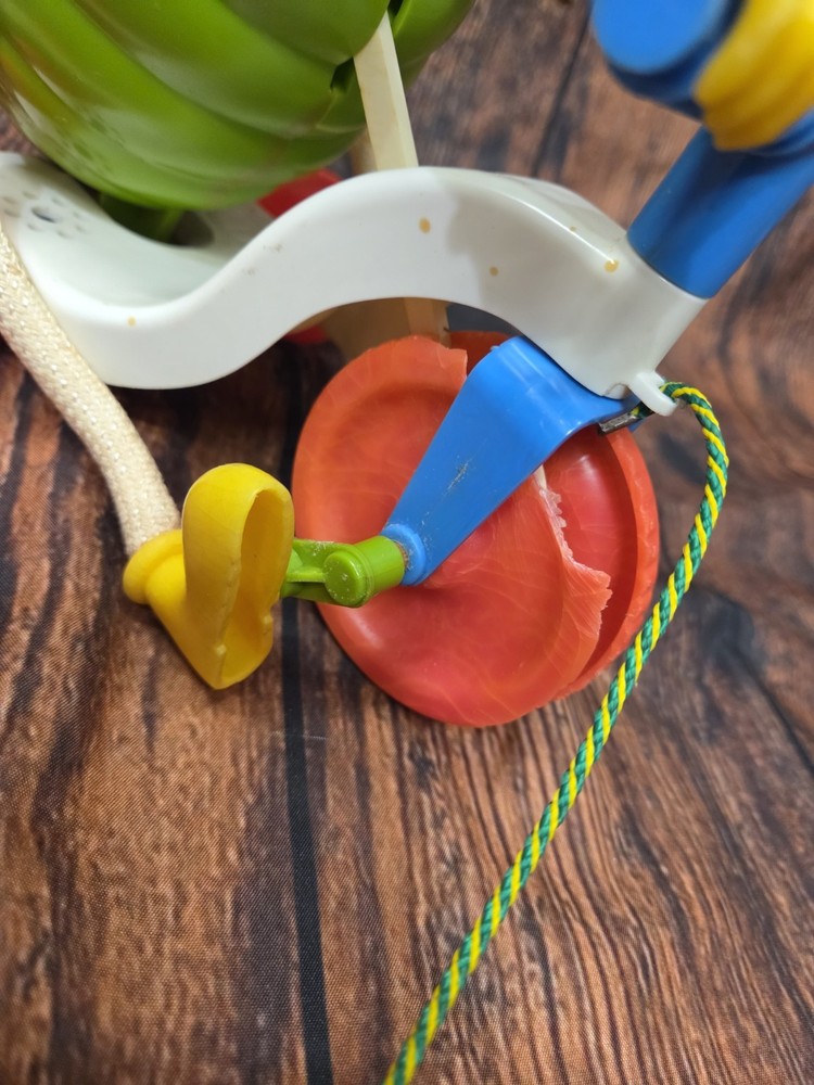 1967 Vintage Kusan “Cyclin' Sam” Bug Pull Toy