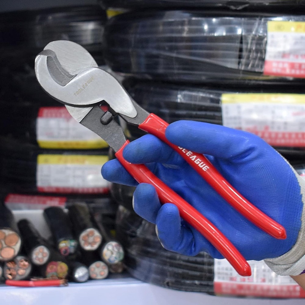 Ergonomic 10 Inch Cable Cutter - Precision Cutting for Aluminum & Copper Wire