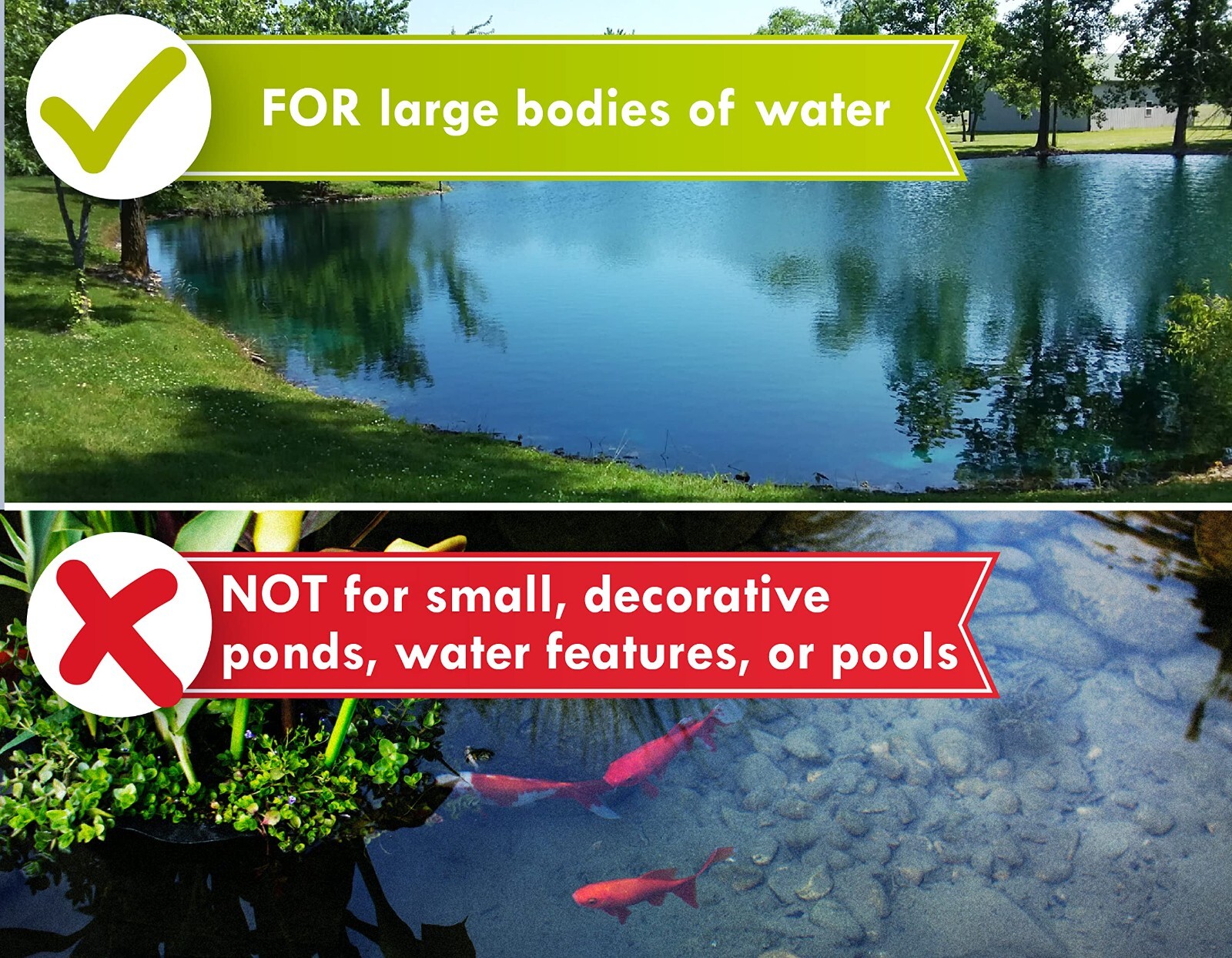 Blue Lake and Pond Dye - One Gallon of Professional Lake & Pond Dye - Treats Up