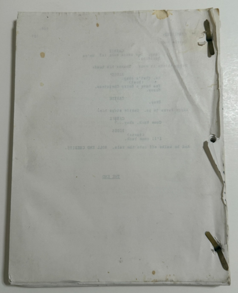 Early LETHAL WEAPON Movie Script - 109pg Version - Missing Cover