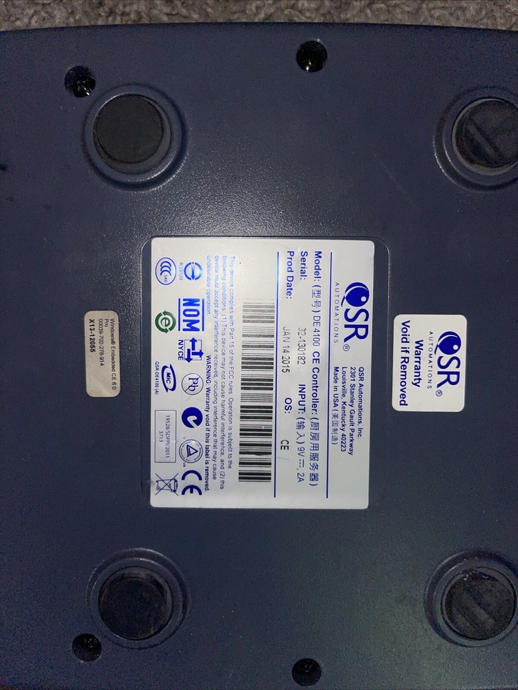 QSR DE-4100 ePic Kitchen Restaurant Video Controller