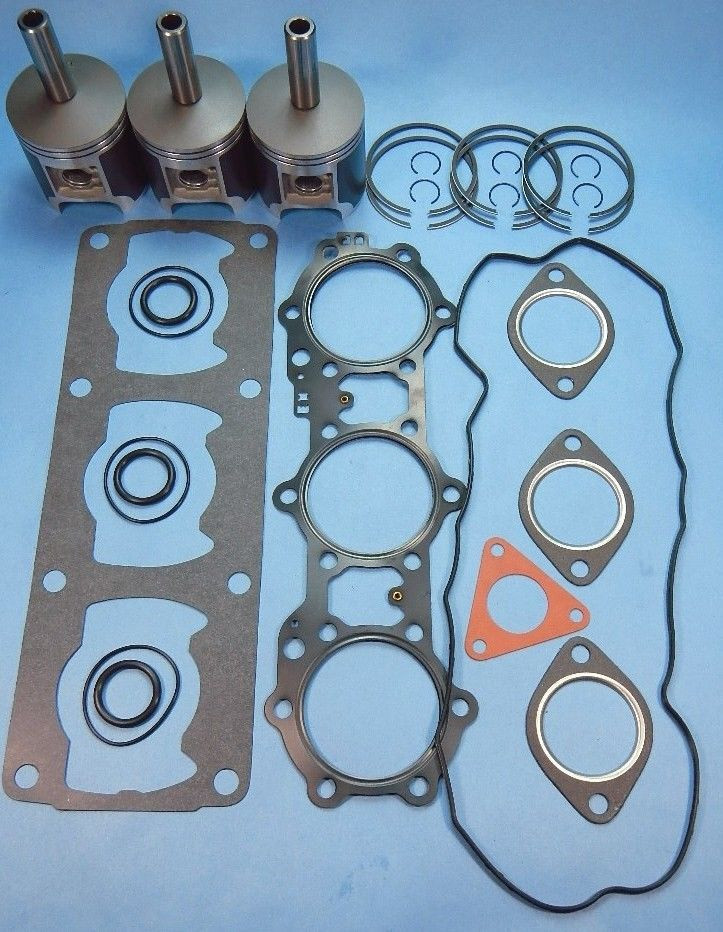 NEW POLARIS 600 TRIPLE PISTONS TOP END GASKET KIT 1995-2000 95-00 XC XCR XLT SP