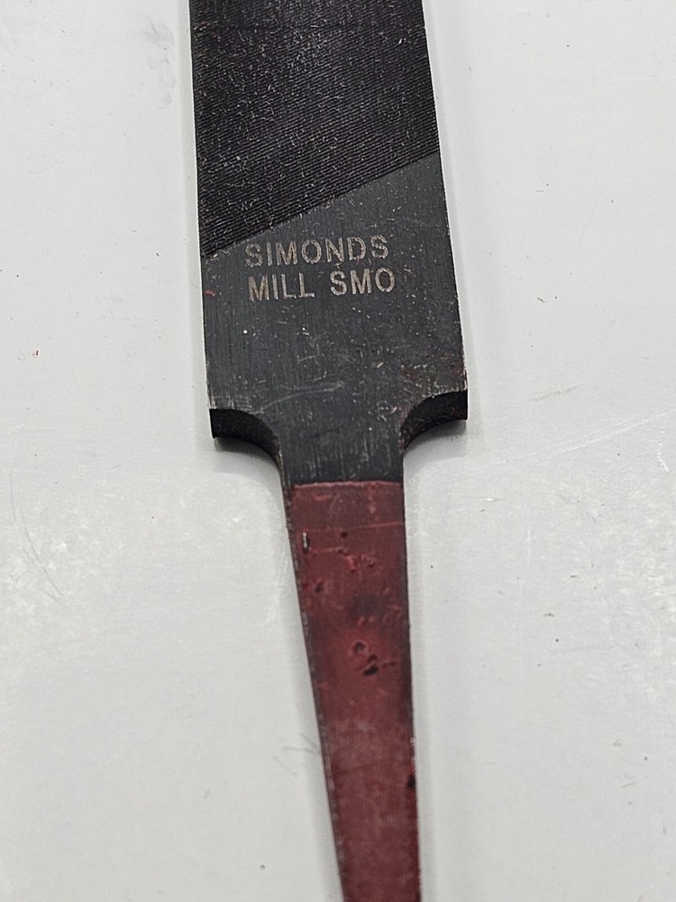 ( QTY 6 ) SIMONDS File Sharpener Flat Metal Axe File Rectangular Cut Mill Smo
