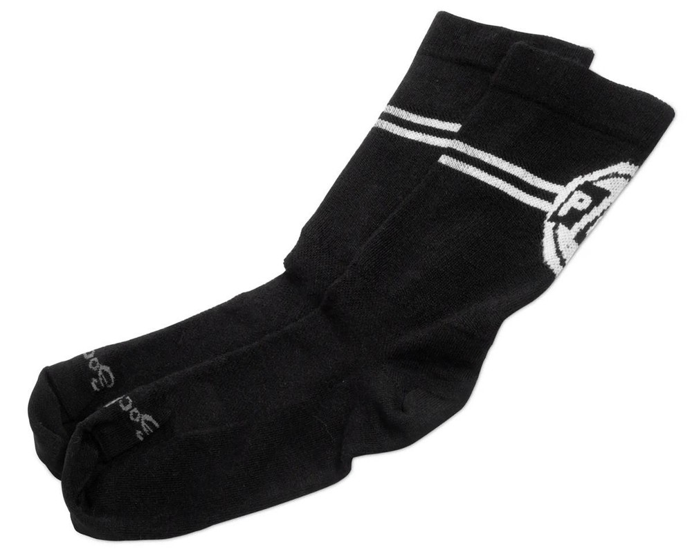 Paul Components 6" Wool Socks (Black w/ Logo)