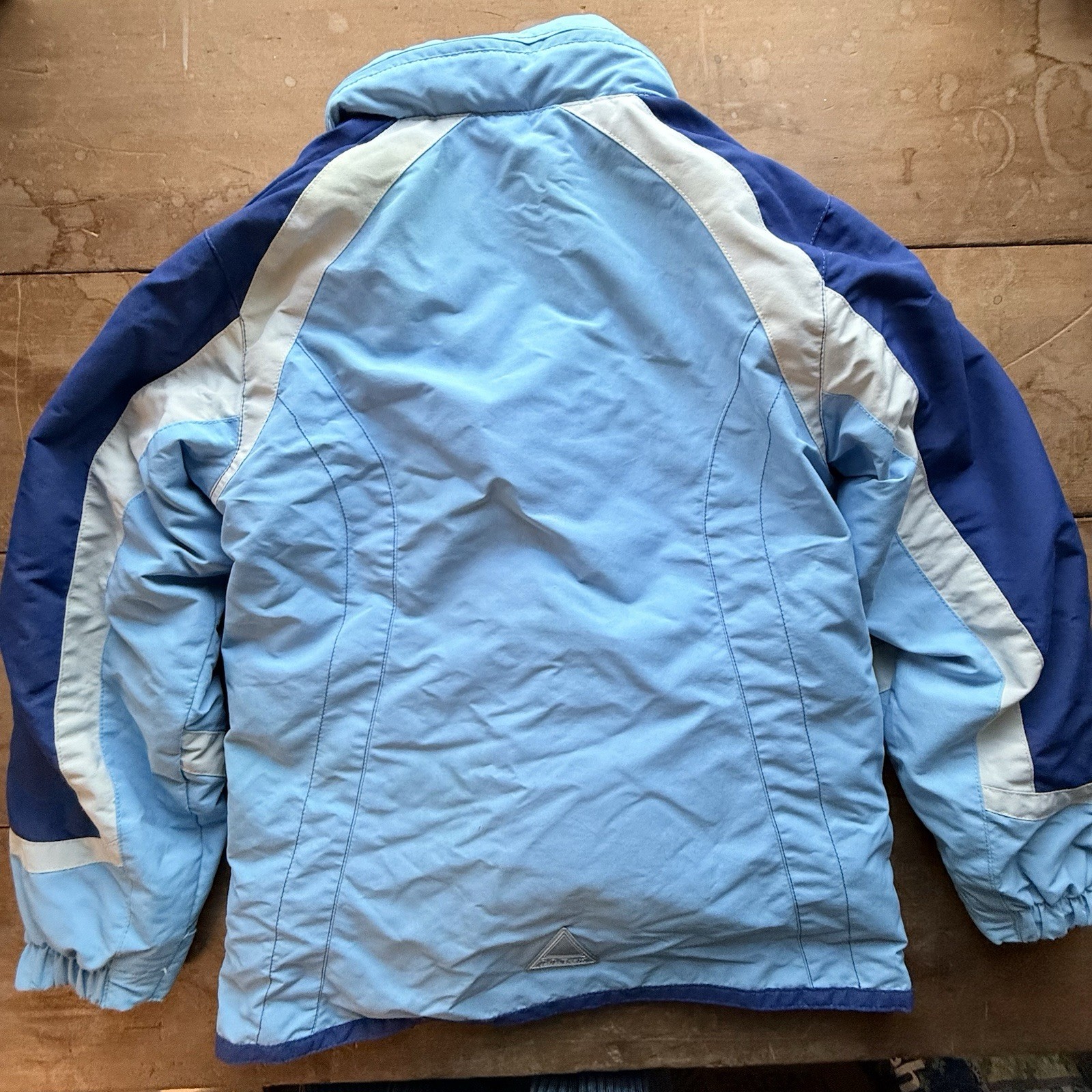 Girls VTG 90s LL Bean Puffer Coat Sz Small Jacket Blue Detachable Liner Y2K Play