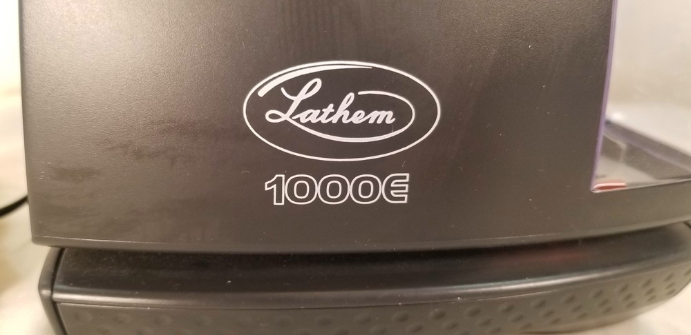 Lathem 1000E Electronic Time Recorder Time Clock/Document Stamp w/ AC Adapter