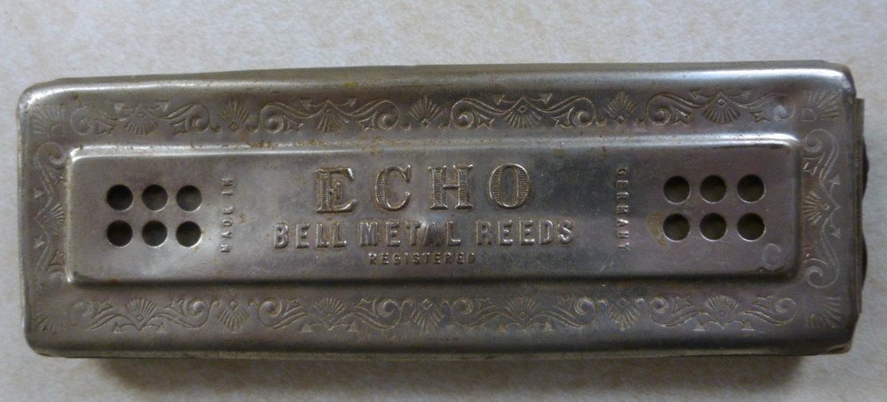 Harmonica ECHO M HOHNER GERMANY (H) BIIG SIZE WITH TWO ROW FROM EACH SIDE