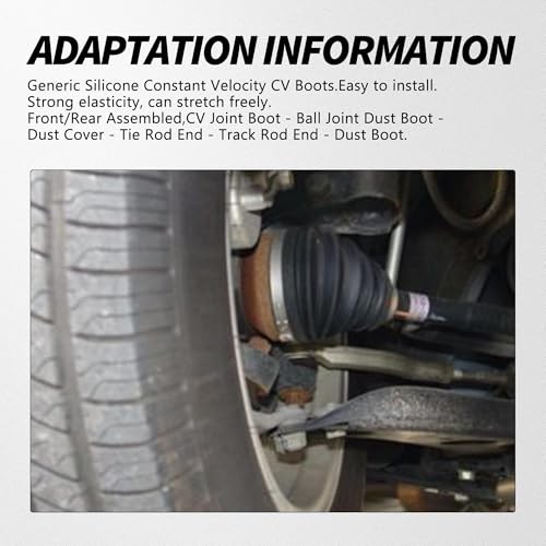 2PCS CV Boot, Waterproof & Dustproof CV Axle Universal Silicone CV Axle Boot
