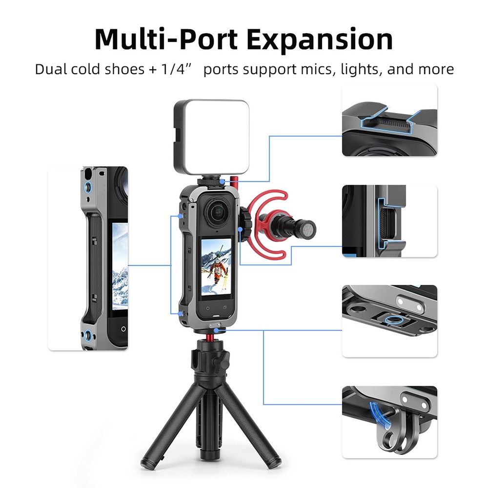 New Protective Frame Kit with Lens Cap For Insta360 X5 Camera Accessory