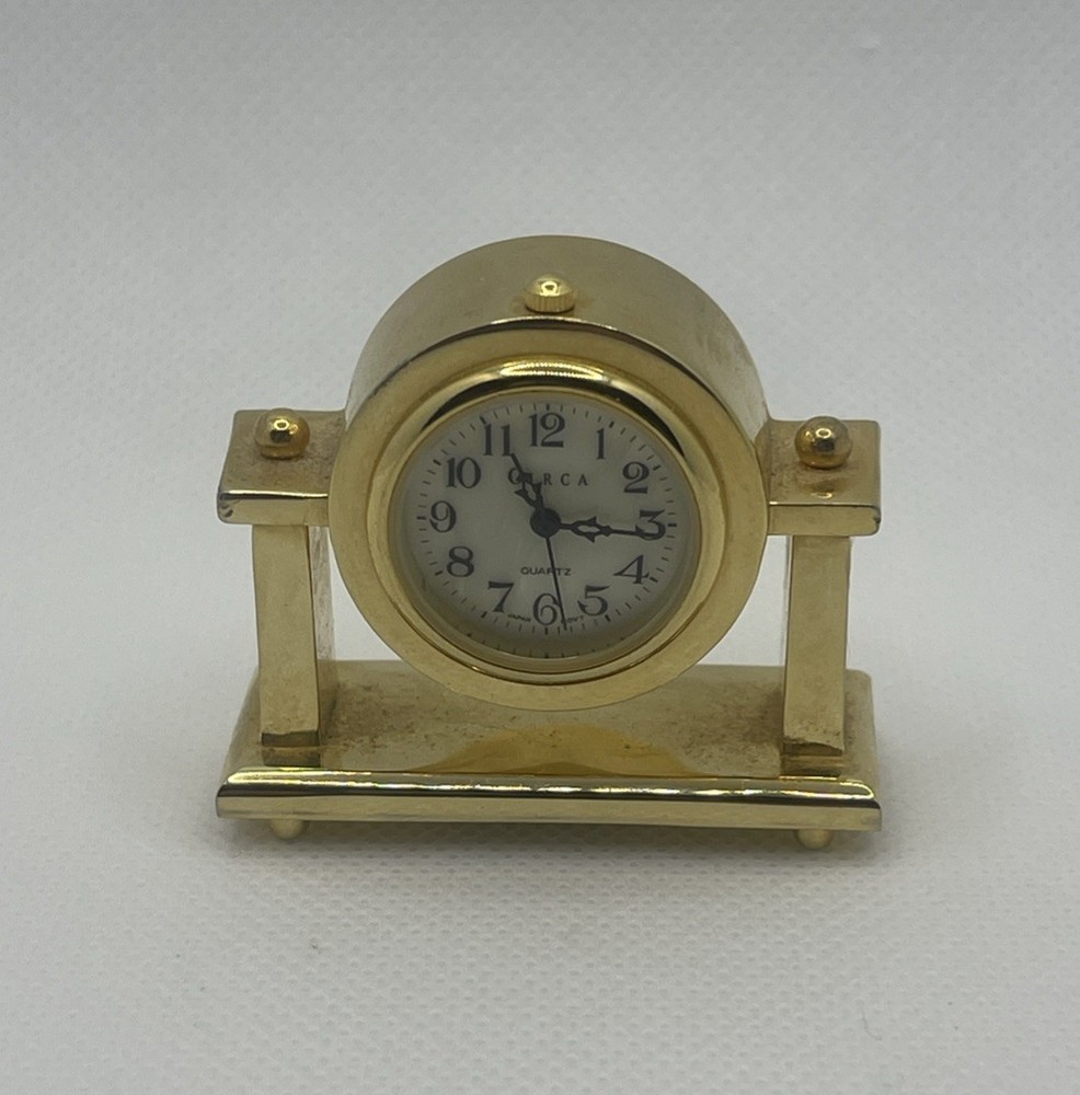 Circa MINI MANTLE CLOCK - Brass - Works
