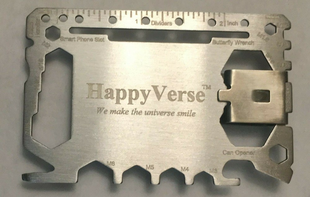 Wallet Multi Tool with Cover - Silver - Pack of 10