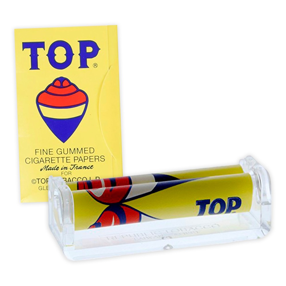 TOP Rolling Paper Single Wide Cigarette Paper & 70mm Single Wide Hand Roller