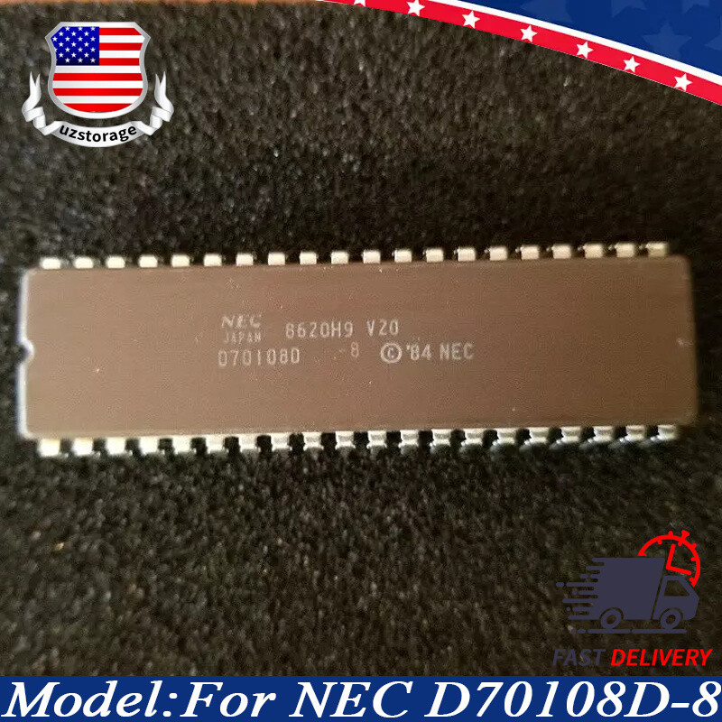 New Upgrade IC Chip NOS Ceramic Processor NEC D70108D-8 V20 CPU 8088 UPD70108D-8