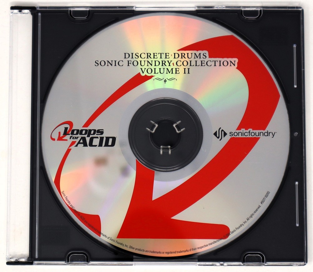 Sonic Foundry Discrete Drums 2 Loops For Acid Sample/Sound Library/Sampling CD