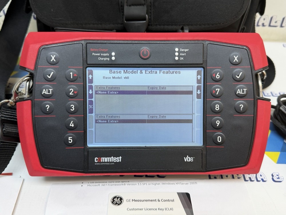 GE Commtest VB8 Ascent Level 2 CLK Software License Key Untested