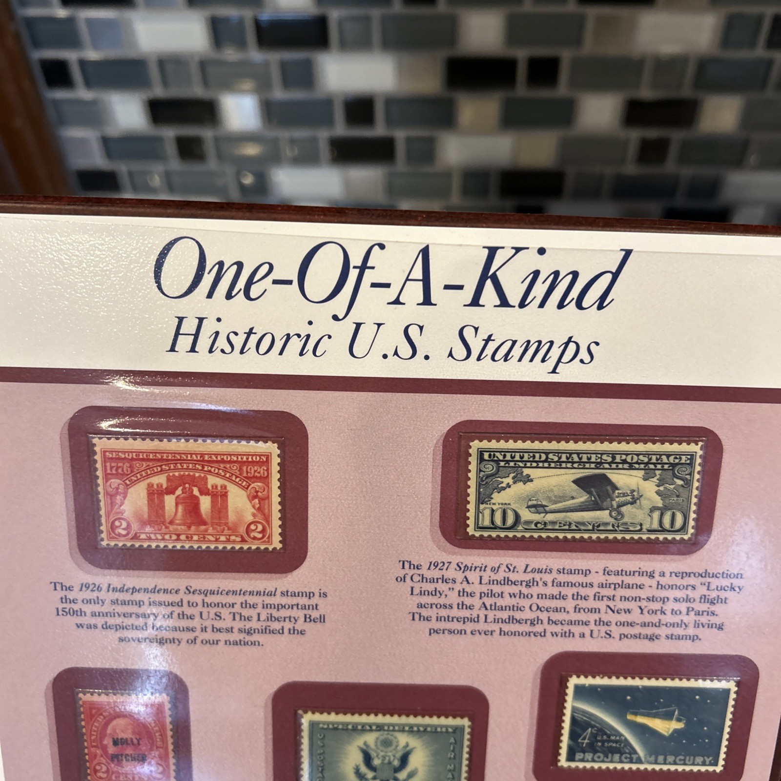 One of a Kind - Historic U.S. Stamps Postal Commemorative Society Binder