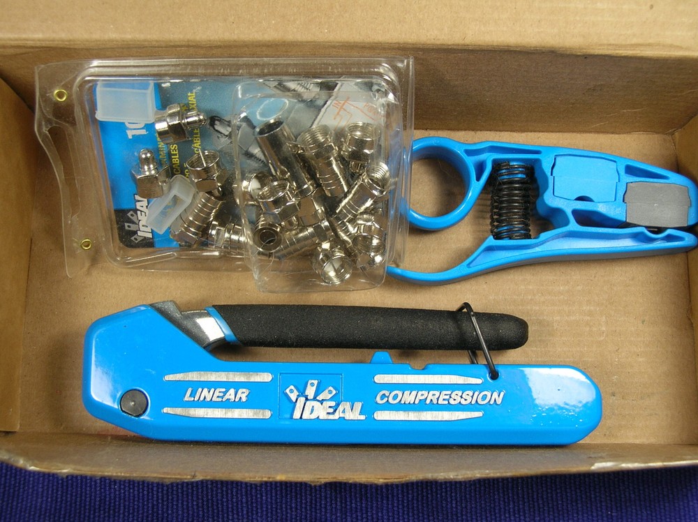 IDEAL 33-632 LINEAR COMPRESSION TOOL ADJUSTABLE F/BNC/RCA