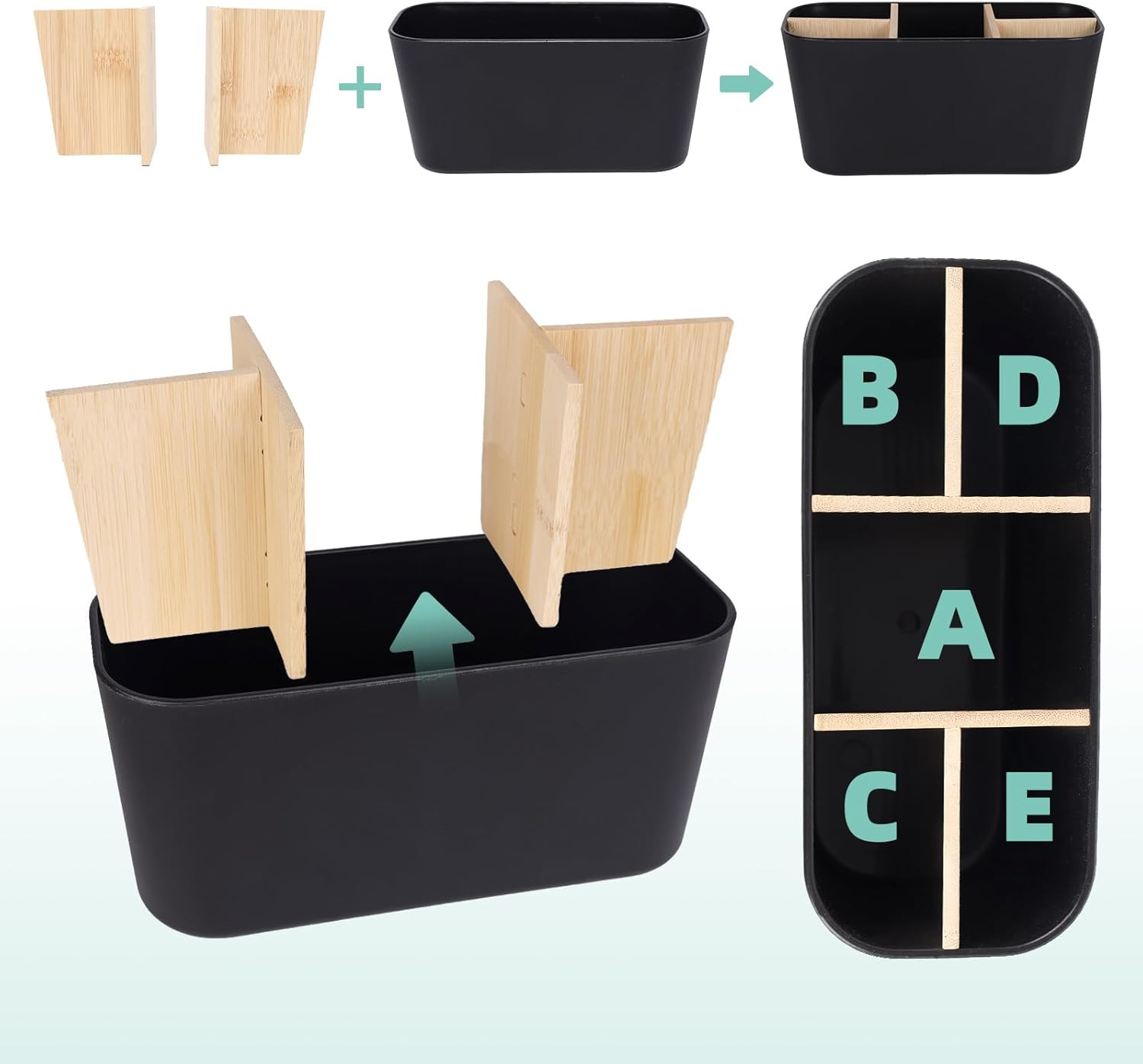 Toothbrush Holders for Bathrooms Bamboo Toothbrush and Toothpaste Holder Electri